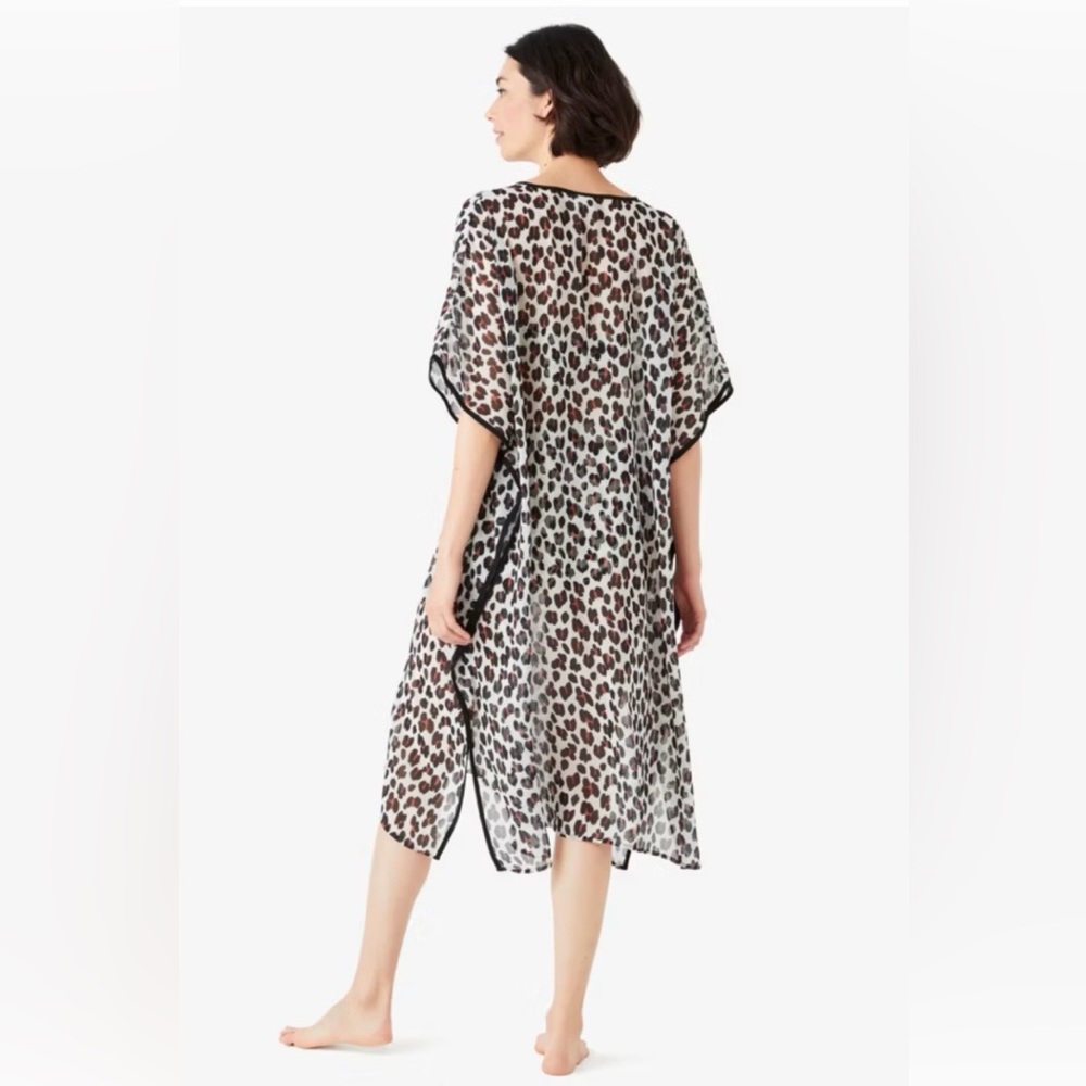 Kate Spade Leopard Print Swim Cover-Up Size XS/S